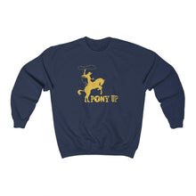 Load image into Gallery viewer, Navy pony up sweatshirt
